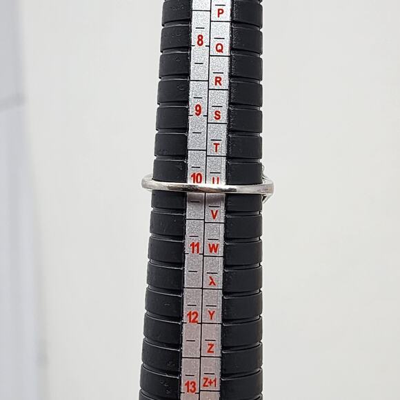 Vintage Peridot Sterling Silver Size 10 Ring - Picture 11 of 12